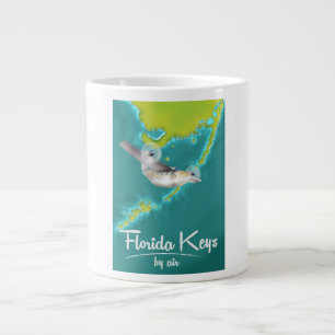 Saturn fünf Weltraumraketen-Illustration Jumbo-Tasse