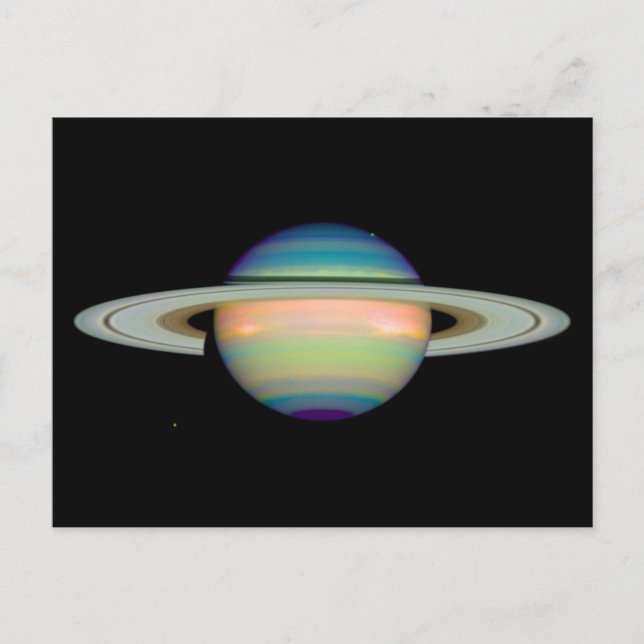 Saturn Infrarot-Image-Postkarten Postkarte (Vorderseite)