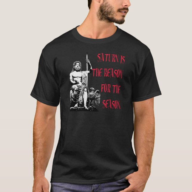 Saturn ist der Grund während der Jahreszeit T-Shirt (Vorderseite)