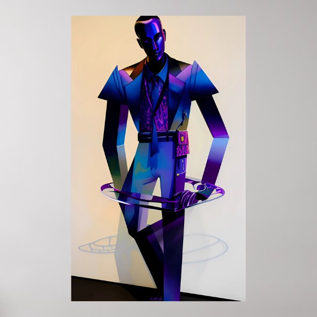 Saturn Mode, Trouser Rings for Men Ken Gage Poster (Vorne)