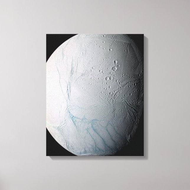 Saturn-Mond-Enceladus 2 Leinwanddruck (Vorderseite)