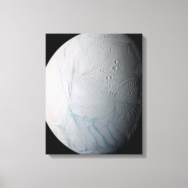 Saturn-Mond-Enceladus 3 Leinwanddruck (Vorderseite)