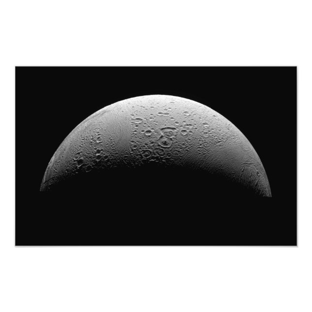 Saturn Mond Enceladus Fotodruck (Vorne)
