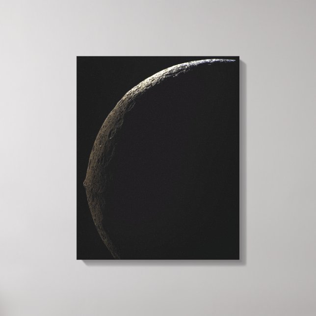 Saturn Mond Iapetus Leinwanddruck (Vorderseite)