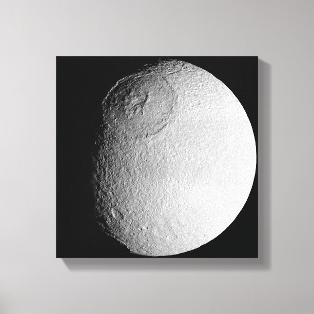 Saturn-Mond-Tethys 2 Leinwanddruck (Vorderseite)