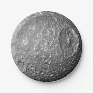 Saturn Moon Mimas Pappteller