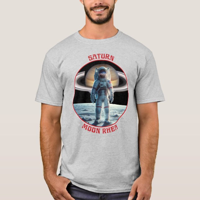 Saturn Moon Rhea T-Shirt (Vorderseite)