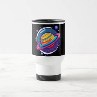 Saturn Planet Coffee Mug – Cosmic Design for Space Reisebecher