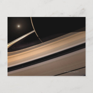 Saturn-Planet im Sonnensystem, nah-up 3 Postkarte