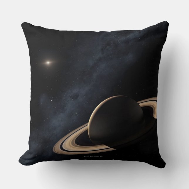Saturn-Planet im Sonnensystem, Nahaufnahme Kissen (Vorderseite)