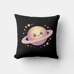 Saturn Planet Raum Kawaii Kissen