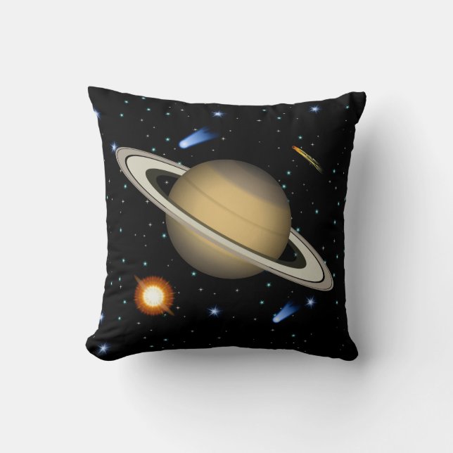 Saturn-Raum Kissen (Vorderseite)