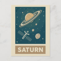 Saturn Retro Galaxy Satellit