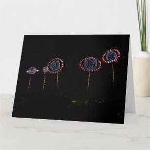 Saturn Rings Fireworks I BIG card Karte