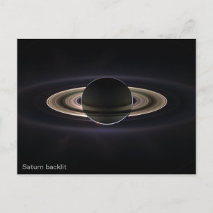 Saturn-Rückseite Postkarte