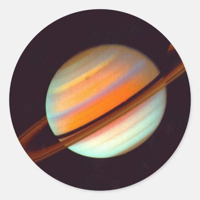 SATURN RUNDER AUFKLEBER (Vorderseite)