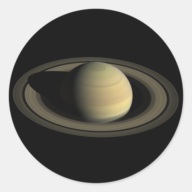 Saturn Runder Aufkleber (Vorderseite)