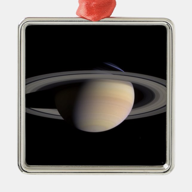 Saturn Silbernes Ornament (Vorne)
