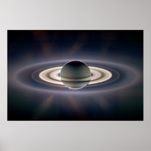 Saturn-Sonnenfinsternis Poster