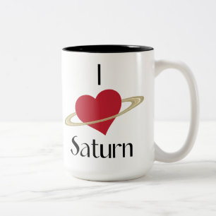 Saturn-Tasse der Liebe I Zweifarbige Tasse