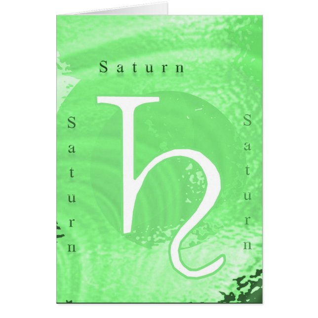 Saturn-Tierkreis-Astrologie-Entwurf (Vorne)