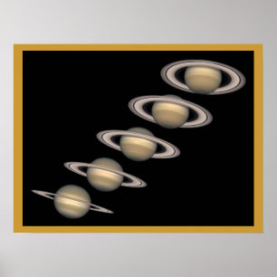 Saturn und Ringe Poster