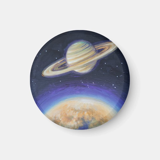 Saturn und Titan Magnet (Vorne)