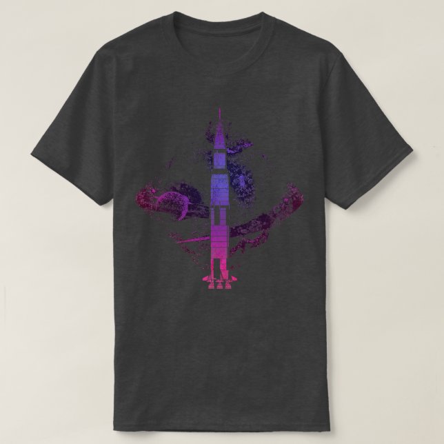Saturn V Moon Rocket 1 T-Shirt (Design vorne)