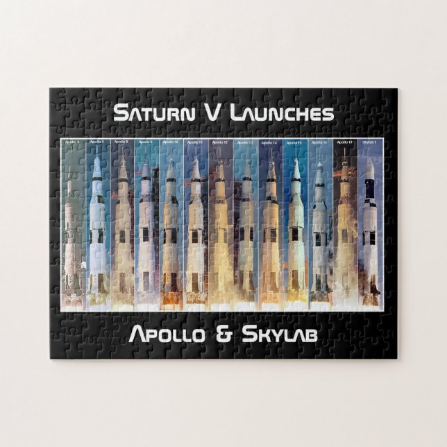 Saturn V Moon Rocket startet (Horizontal)