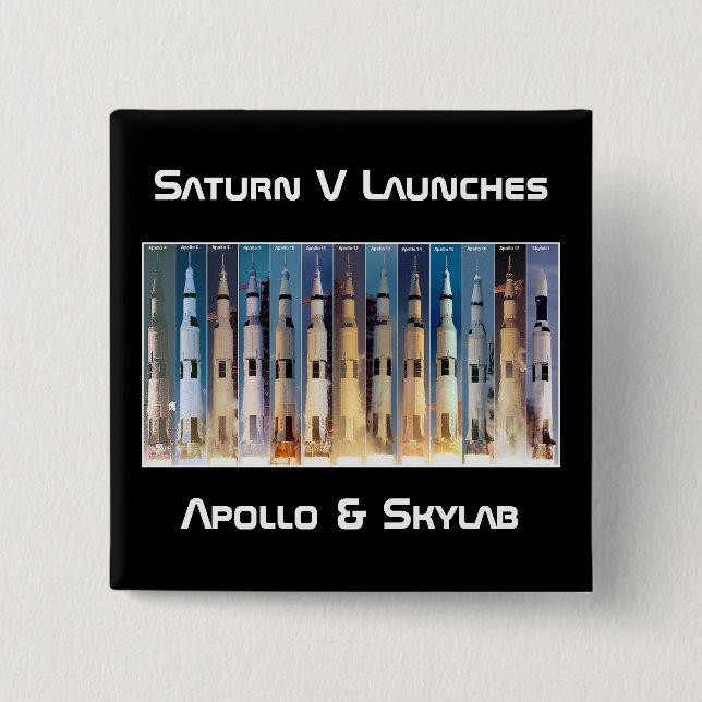 Saturn V Moon Rocket startet Button (Vorderseite)