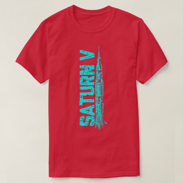 Saturn V Rakete 7 T-Shirt (Design vorne)