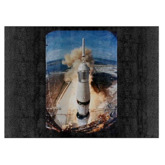 Saturn V Raketenstart 1969 Apollo Raumfahrzeug Schneidebrett (Vorderseite)