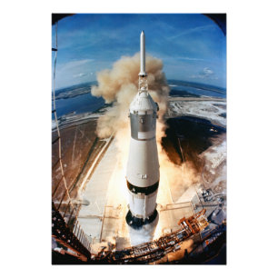 Saturn V Raketenstart 1969 Apollo Spacecraft Fotodruck
