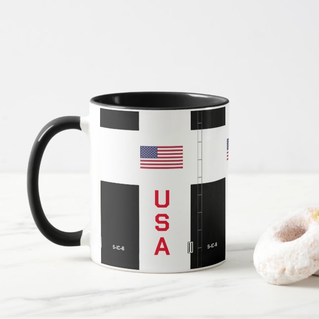Saturn V S-1C-Tasse Tasse (Mit Donut)