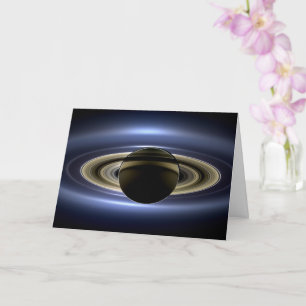 Saturn verdeckt die Sonne vom Cassini-Orbiter aus Karte