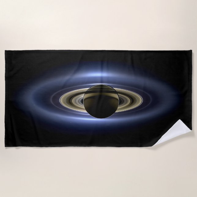 Saturn verlor die Sonne von Cassini Orbiter Strandtuch (Vorderseite)