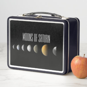 Saturnmonde Metall Brotdose