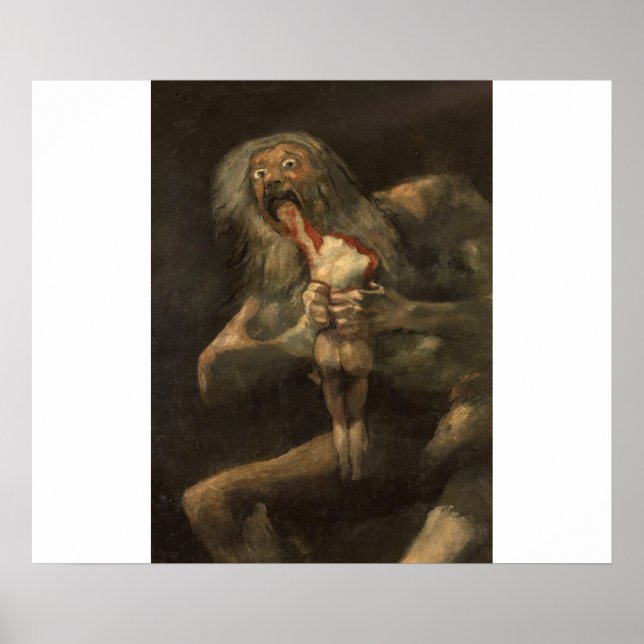 Saturno devorando a su hijo francisco de goya poster (Vorne)