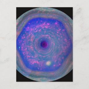 Saturns Hexagonalsturm Postkarte