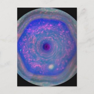 Saturns Hexagonalsturm Postkarte