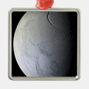 Saturns Mond Enceladus Silbernes Ornament