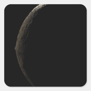 Saturns Mond Iapetus Quadratischer Aufkleber