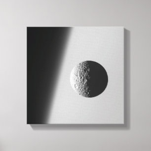 Saturns Mond Mimas Leinwanddruck