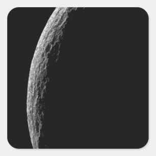 Saturns Tethys Quadratischer Aufkleber