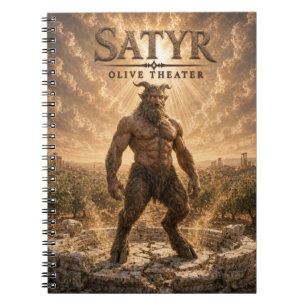 Satyr Oliven Theater Dark Cinema Notizblock