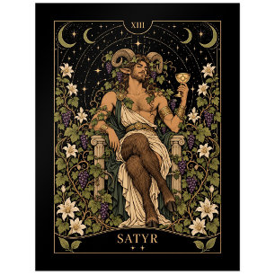 Satyr, Sternenlicht-Tarot-Kunst Postkarte