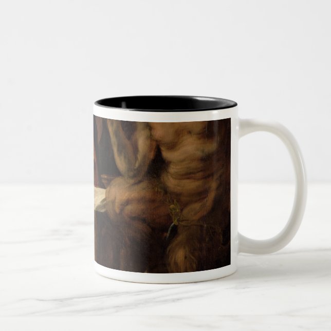 Satyr und Bauer, 1620 Zweifarbige Tasse (Rechts)