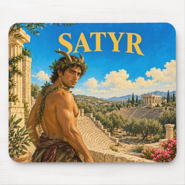 Satyre, Gothic Fantasy Monster Mousepad (Vorne)