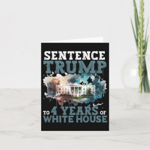 Satz Trump auf 4 Jahre Weißen Hauses lustige Wahrh Karte