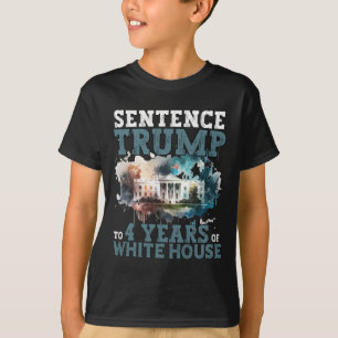 Satz Trump auf 4 Jahre Weißen Hauses lustige Wahrh T-Shirt